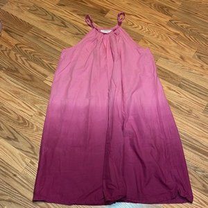 Coral Bay Beach Dress, Beach Cover up, Pink ombré Sundress